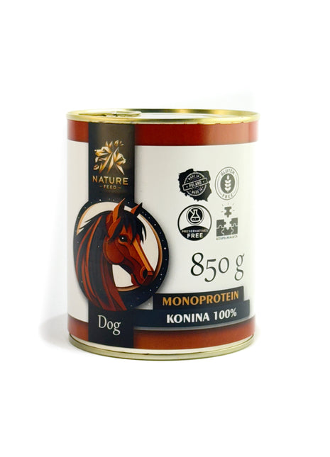 Konina 100% – monoproteinowa mokra karma dla psów