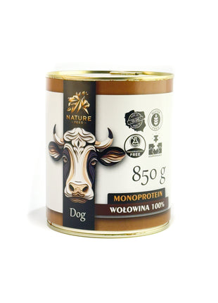 Wołowina 100% – monoproteinowa mokra karma dla psów