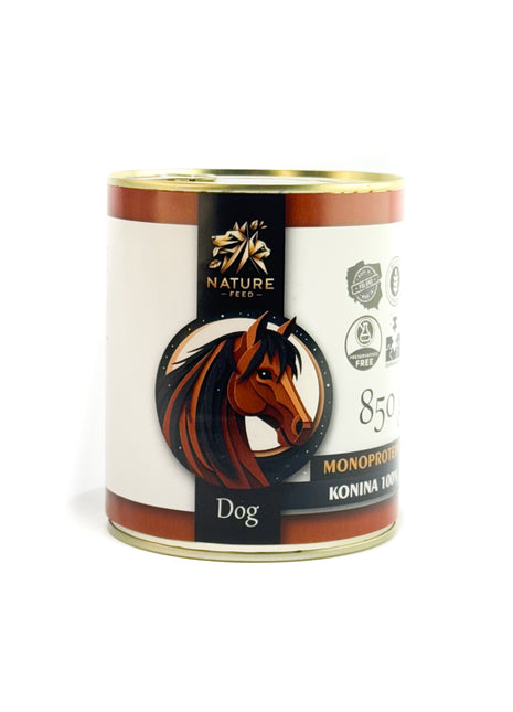 Konina 100% – monoproteinowa mokra karma dla psów