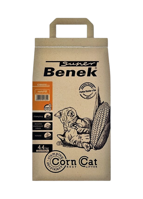 Super Benek CORN Naturalny – naturalny żwirek kukurydziany dla kota