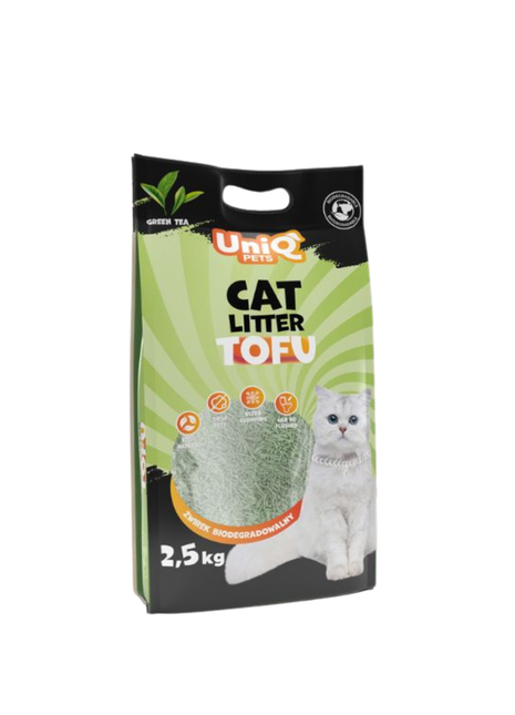 UNIQ PETS żwirek tofu biodegradowalny - zielona herbata